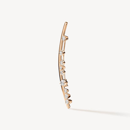 BARRE Floating Diamond Brooch, 18K Rose Gold, large