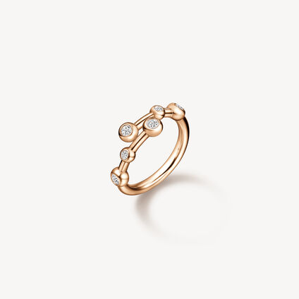 Dream Bypass Ring, 18K Rose Gold, large