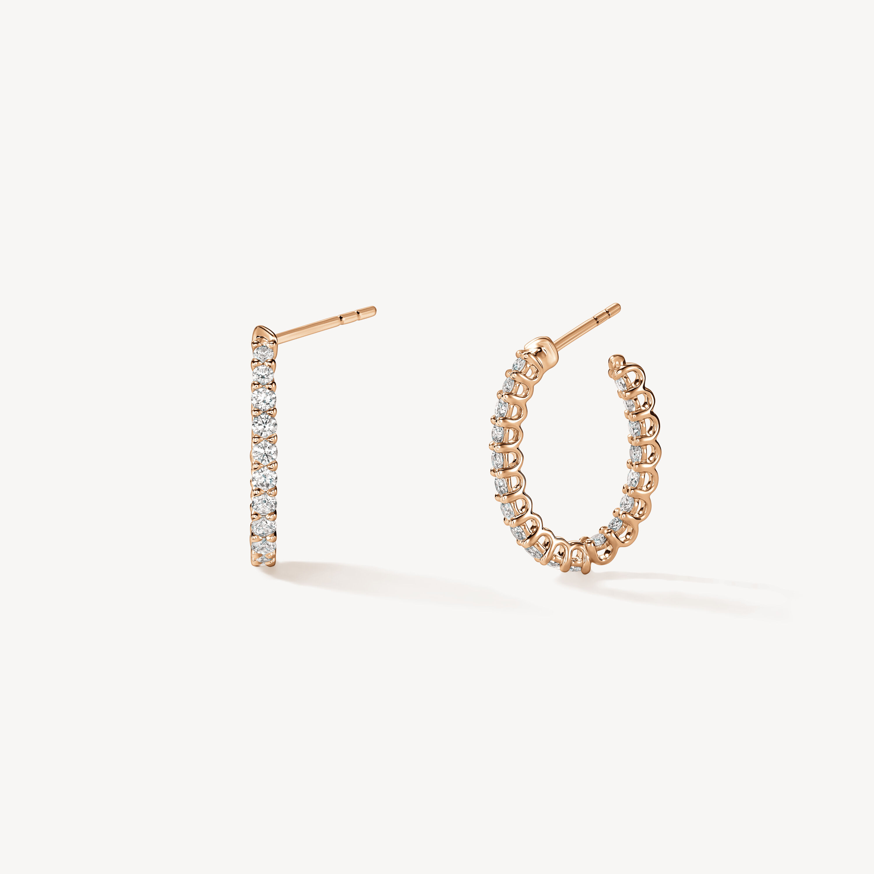Signature Oval Hoop - Small, 18K Rose Gold, large