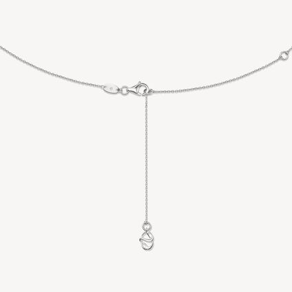 BARRE Mini Floating Diamond Pendant Necklace, 18K White Gold, large