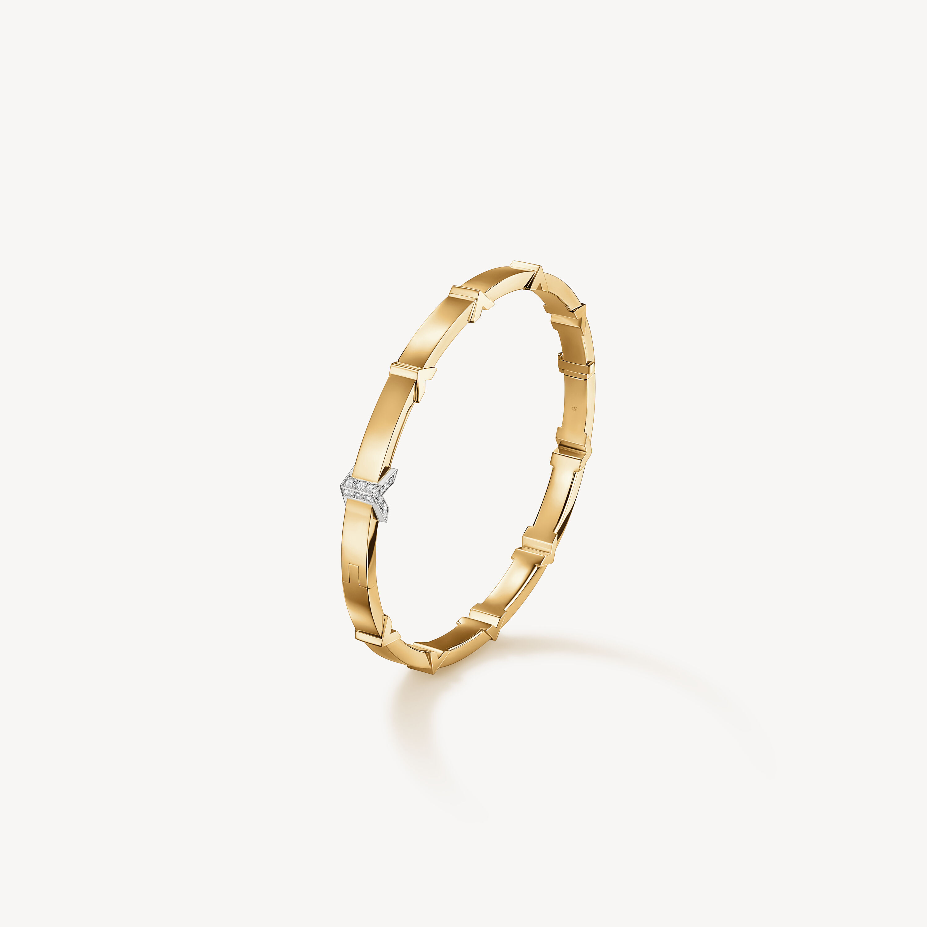 Copley 手鐲, 18K 白金和黄金, large