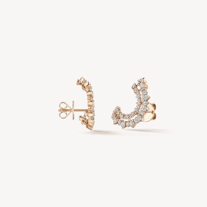Aerial Double Sunrise 鑽石耳環(小), 18K 玫瑰金 Aerial Double Sunrise 鑽石耳環(小), 18K 玫瑰金, large