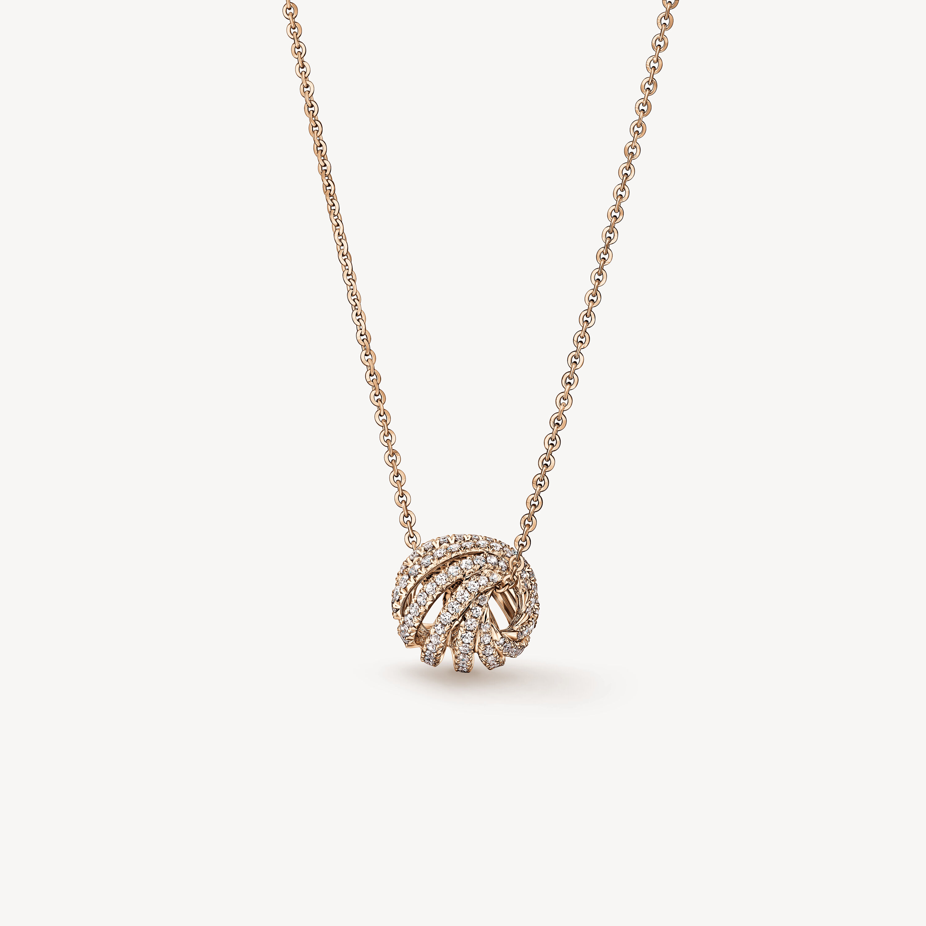 VELA Ethereal 鑽石項鍊, 18K 玫瑰金, large
