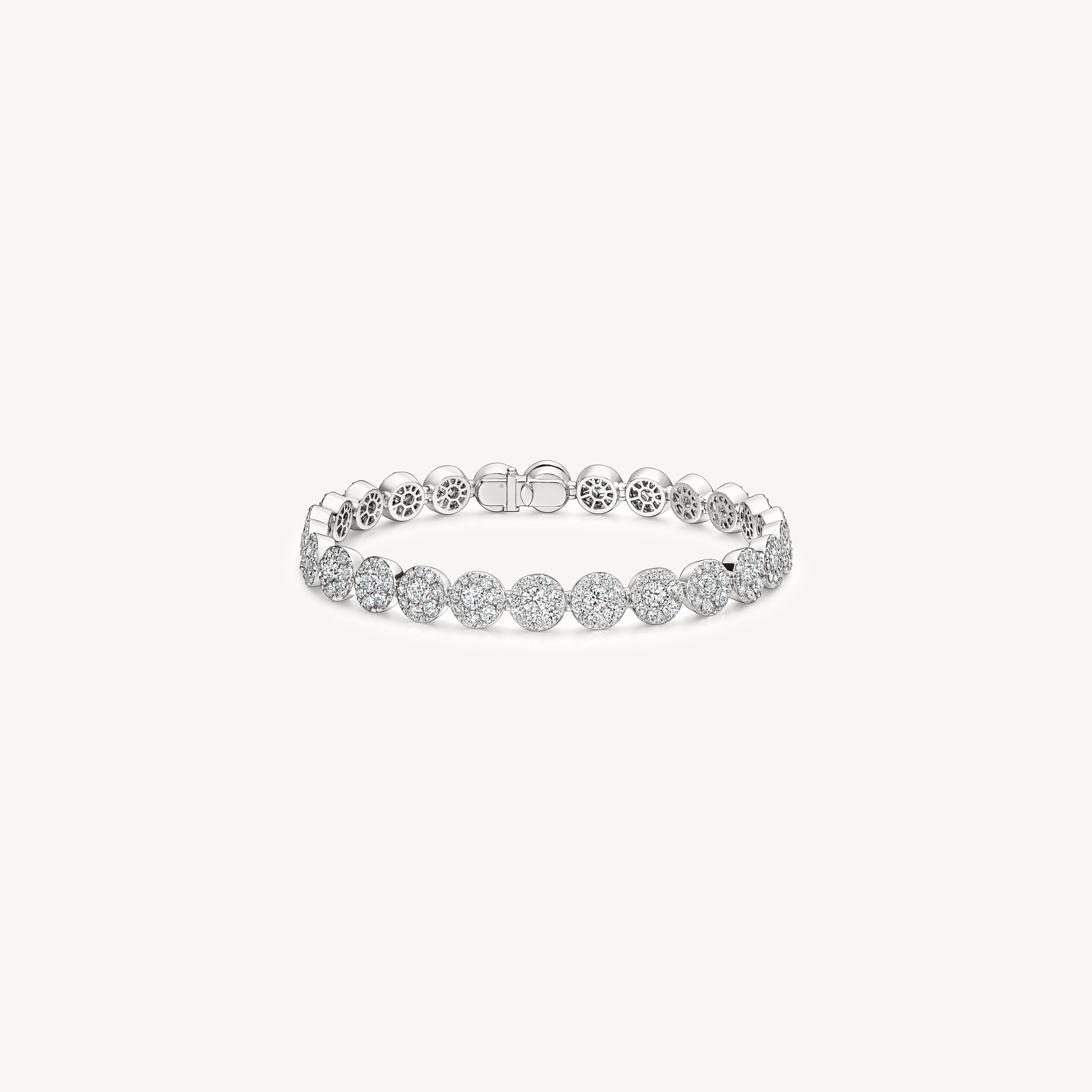 Tessa Line Bracelet, 18K White Gold, large