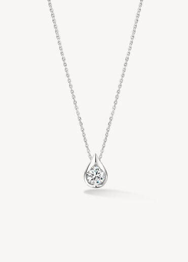 LU 鑽石項鍊, 18K 白金 LU 鑽石項鍊, 18K 白金, large