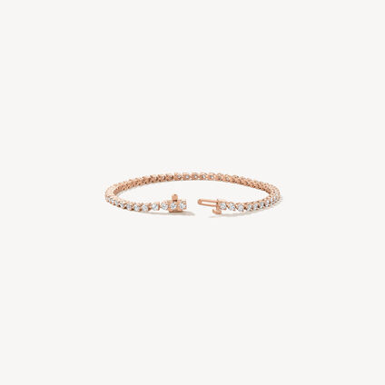 Temptation Three-Prong Bracelet, 18K Rose Gold, large