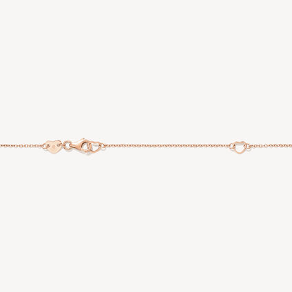 Triplicity Triangle Pendant Necklace, 18K Rose Gold, large
