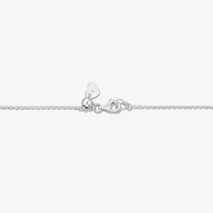Aerial Dewdrop Bracelet, 18K White Gold, large