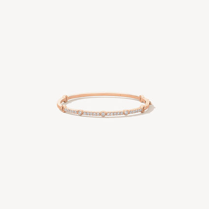 Copley Diamond Bangle, 18K Rose Gold, large