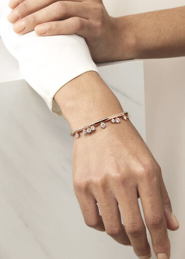 Barre Floating 密鑲鑽石手鐲 , 18K 白金 Barre Floating 密鑲鑽石手鐲 , 18K 白金, large