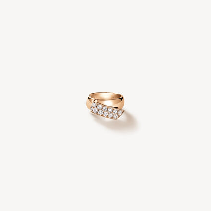 INSIDE/OUT Diamond Flip Ear Cuff, 18K Rose Gold, large