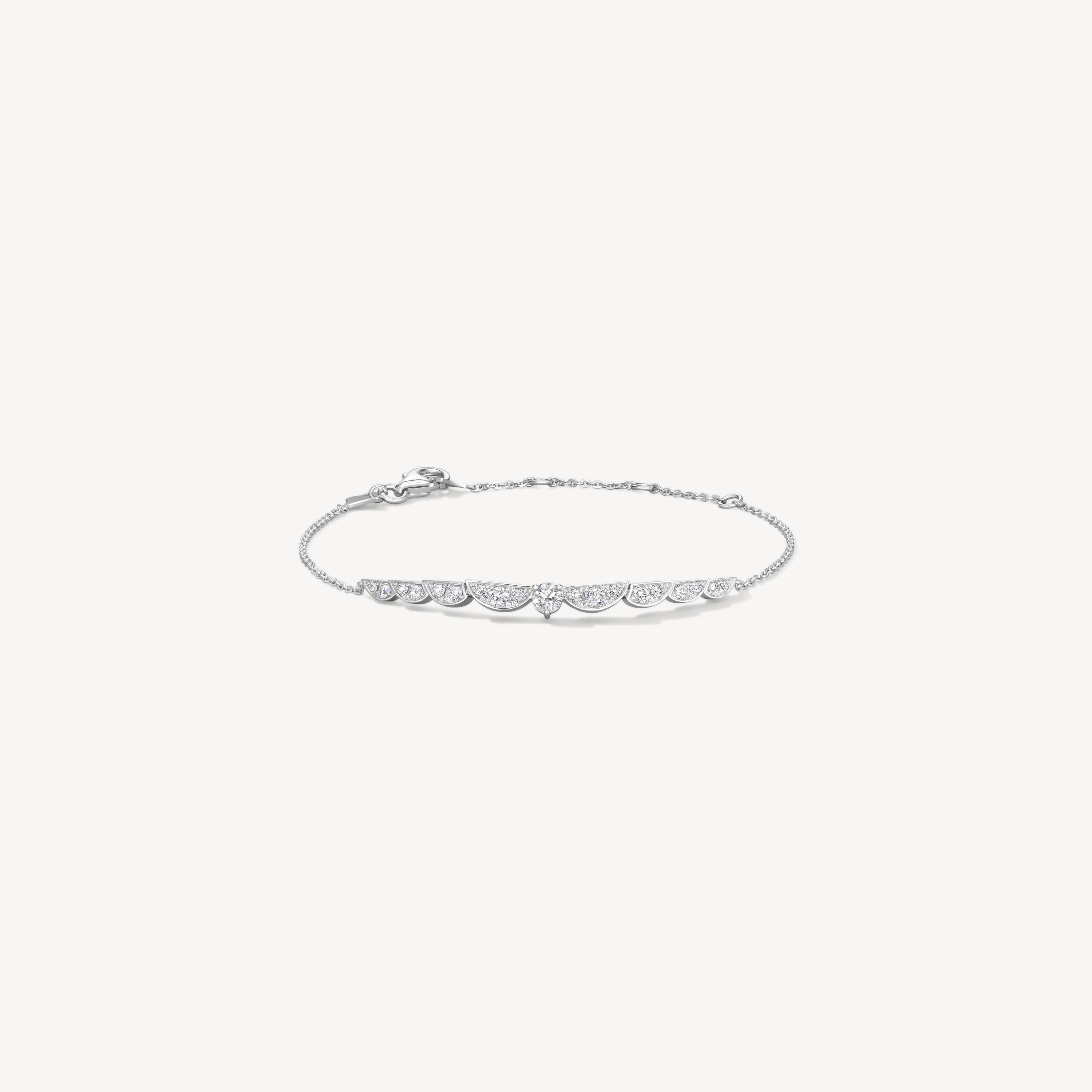 Lorelei Bracelet, 18K White Gold, large