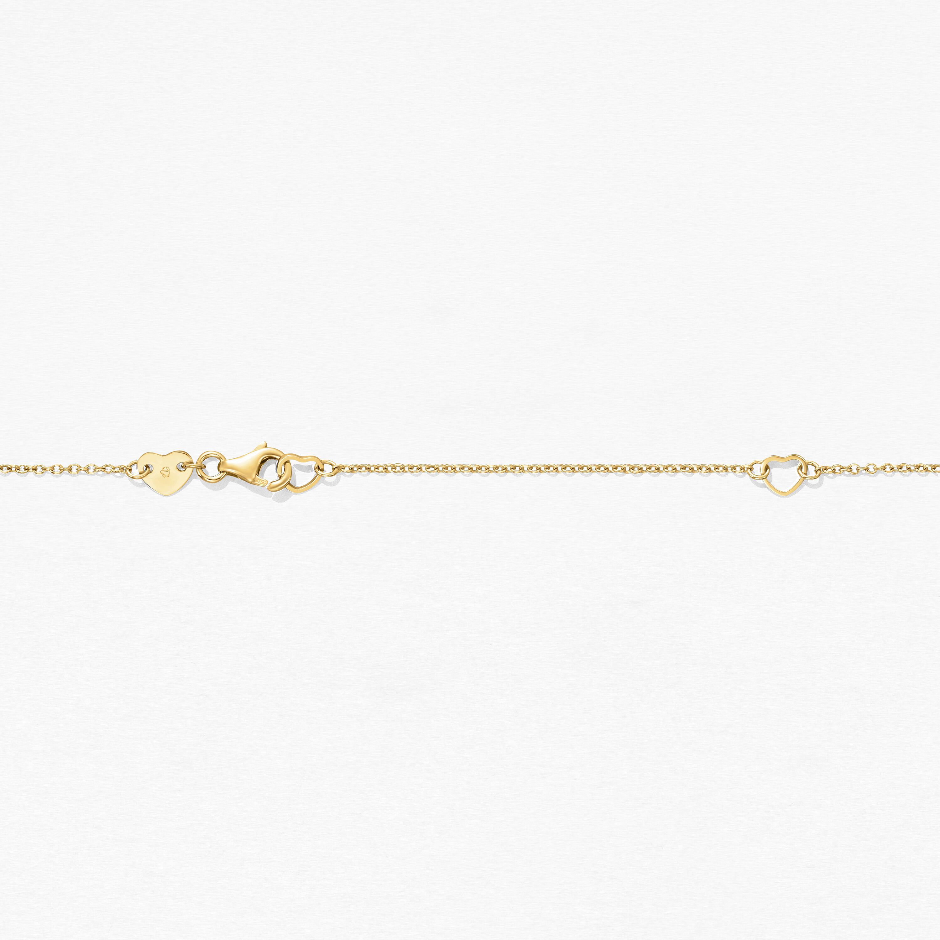 Tessa Circle 鑽石項鍊, 18K 黄金, large