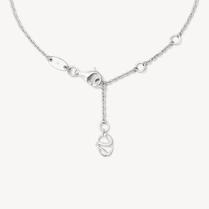 Aerial Open Sunburst Bracelet, 18K White Gold, large