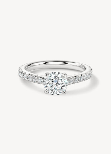 VELA Cathedral Solitaire 鑲鑽戒指, 鉑金 VELA Cathedral Solitaire 鑲鑽戒指, 鉑金, large