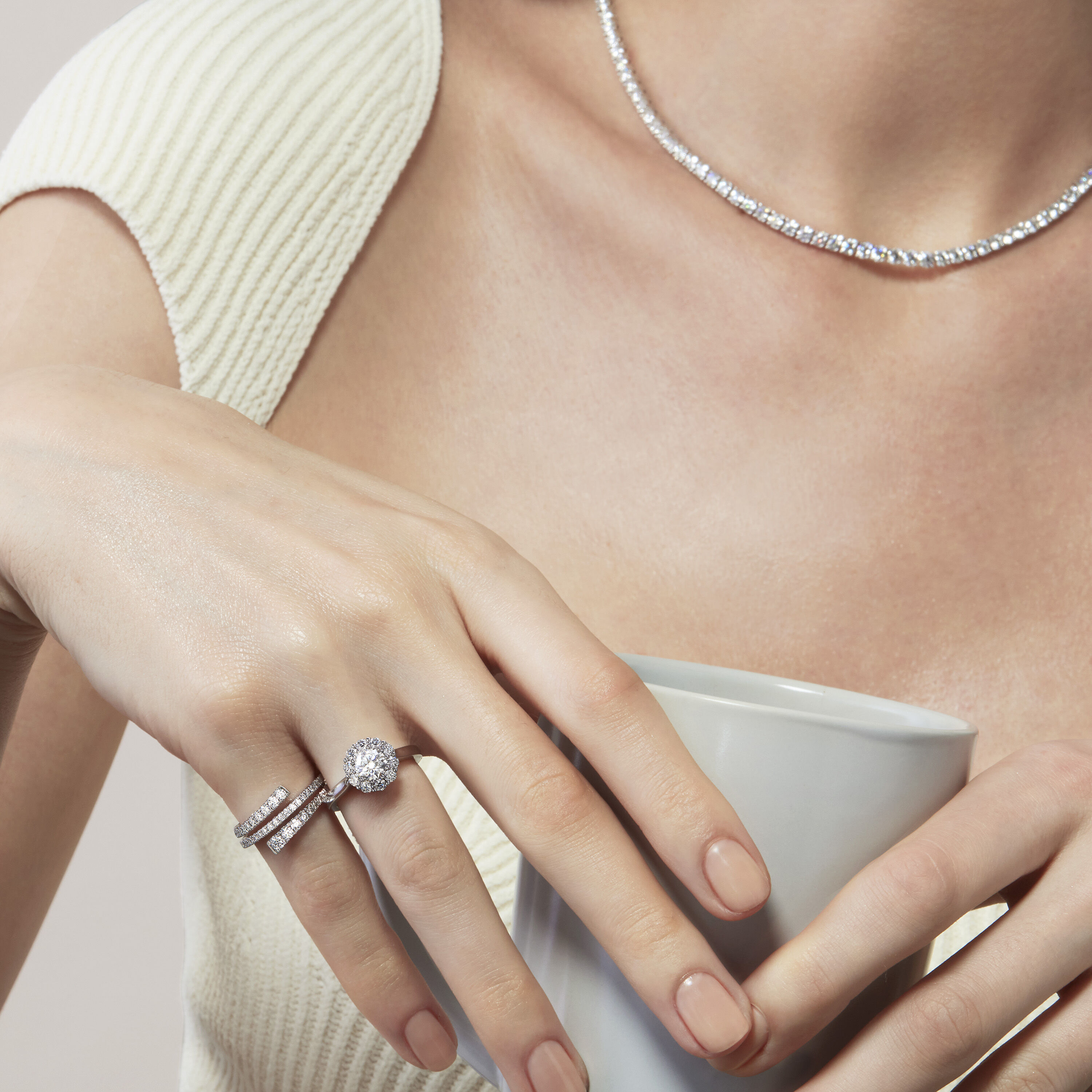 Grace Wrap Ring, 18K Rose Gold, large