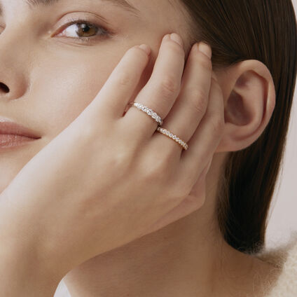 Multiplicity Love Five-Stone Band, 18K Rose Gold, large