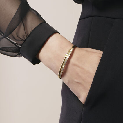 VELA Crossover Bangle, 18K Rose Gold, large