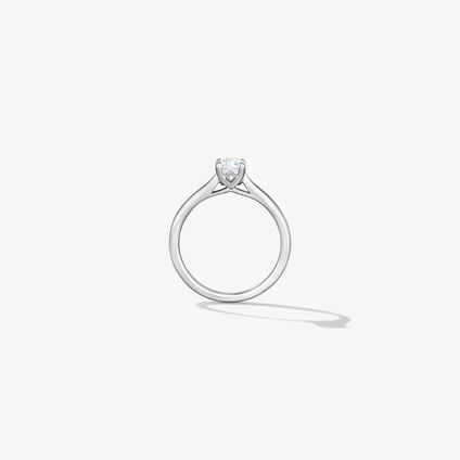 Elegance Solitaire Ring, Platinum, large