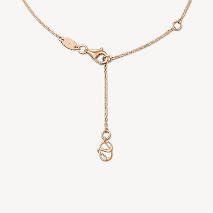 Dream Circle Pendant Necklace, 18K Rose Gold, large
