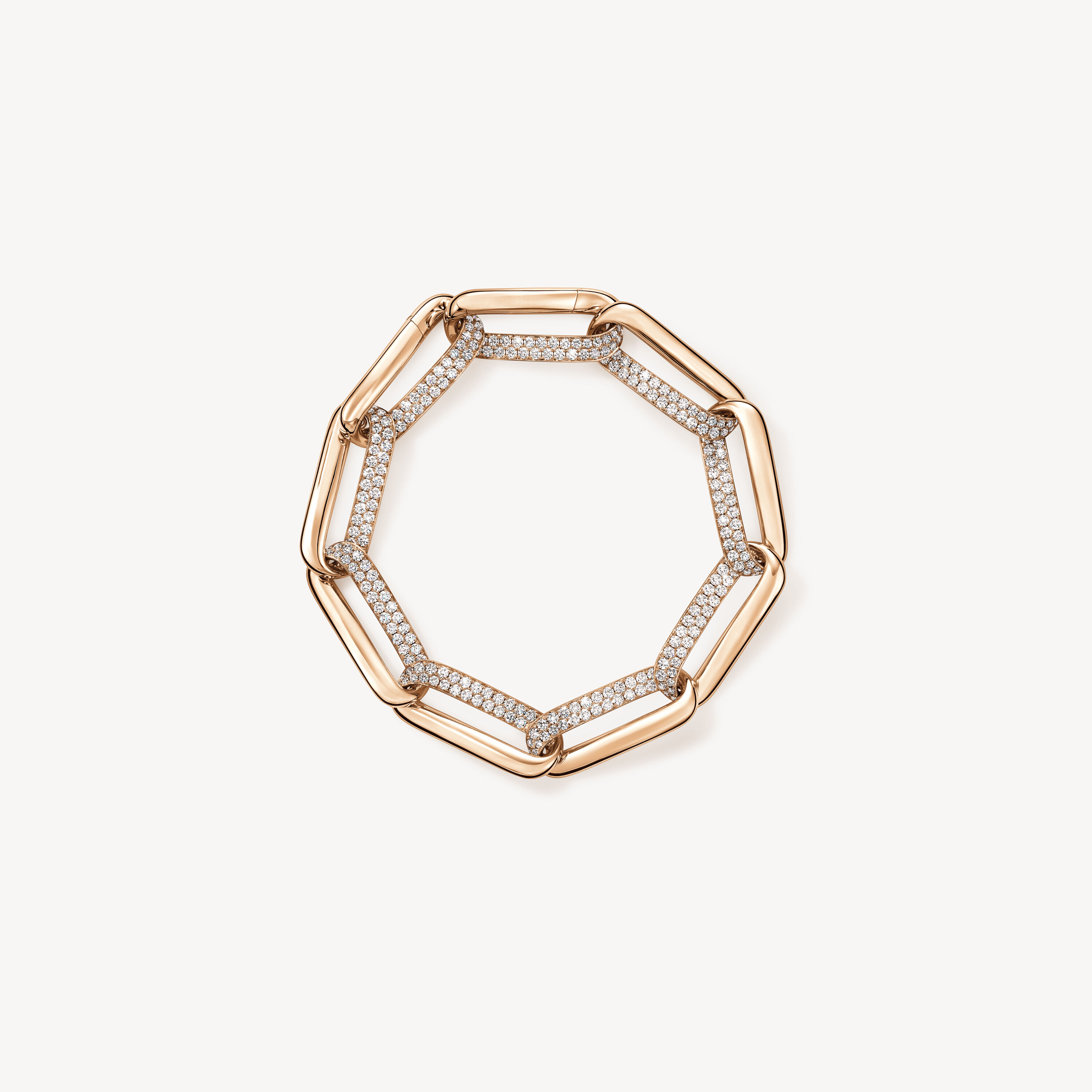 INSIDE/OUT Link 鑽石手鍊, 18K 玫瑰金, large