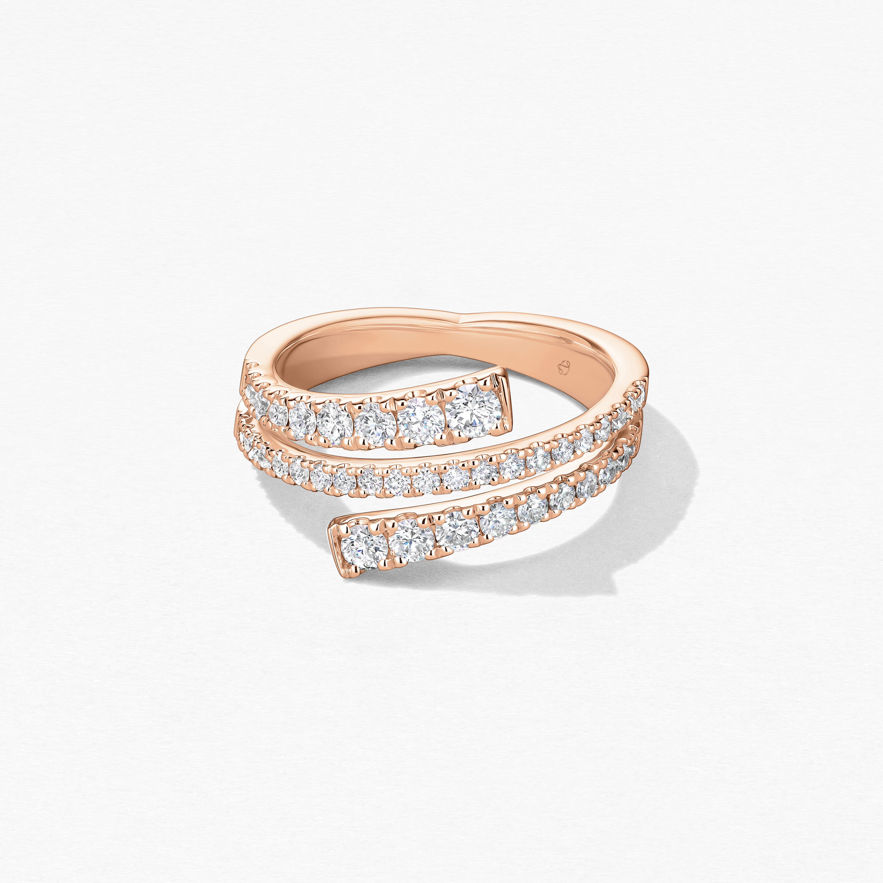 Grace Wrap Ring, 18K Rose Gold, large