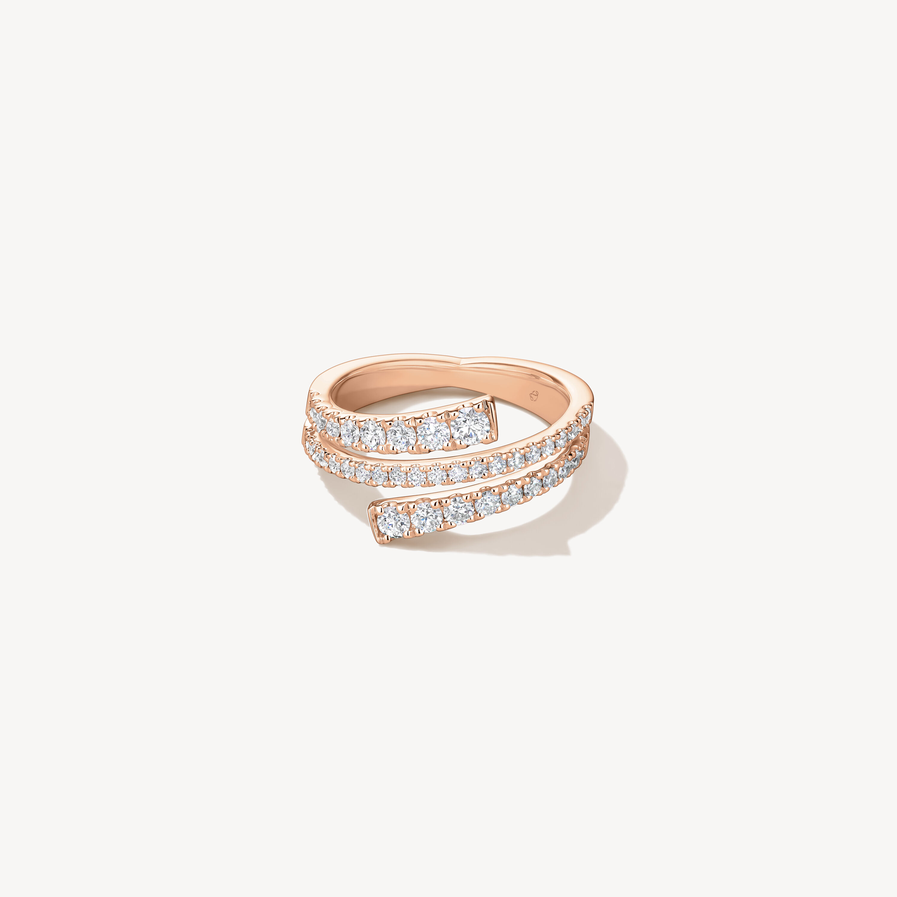 Grace Wrap Ring, 18K Rose Gold, large