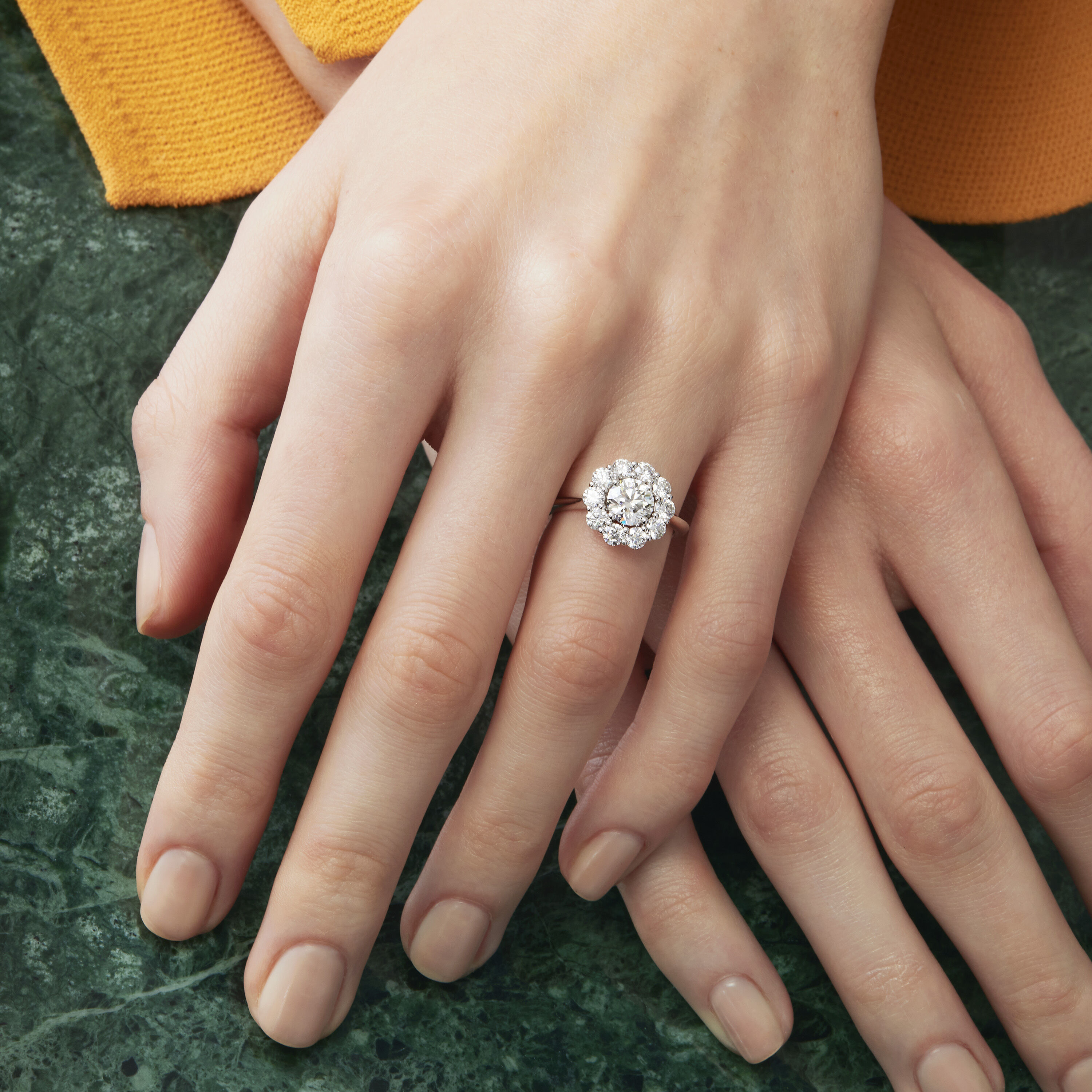Beloved Engagement Ring, Platinum, large