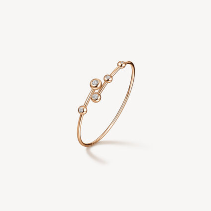 Dream Floating Flexi Bangle, 18K Rose Gold, large