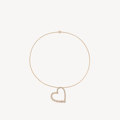 DREAM Heart Pendant Necklace &ndash; Large, 18K Rose Gold, large