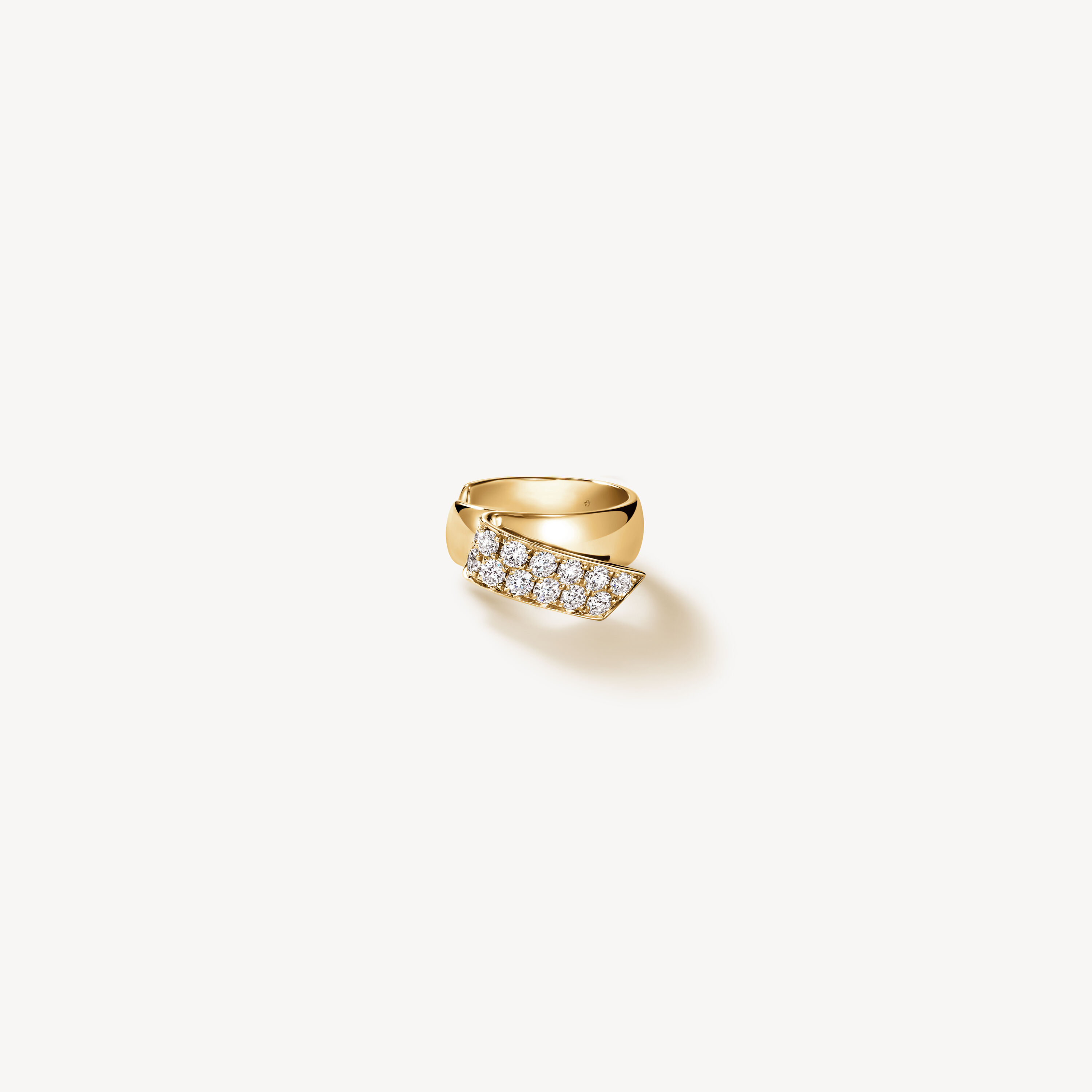 INSIDE/OUT Diamond Flip Ear Cuff, 18K Yellow Gold, large