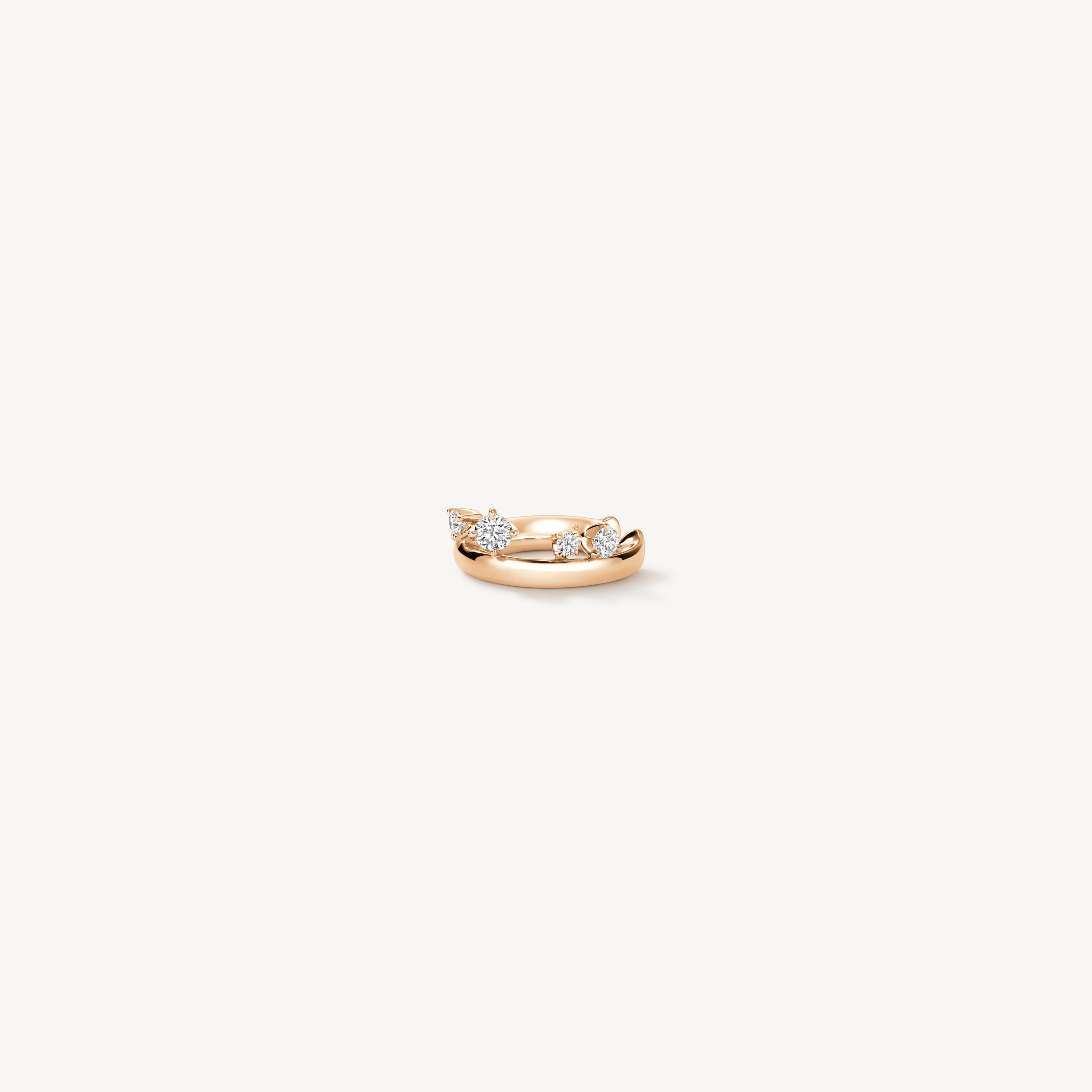 BARRE Floating Diamond Ear Cuff , 18K Rose Gold, large