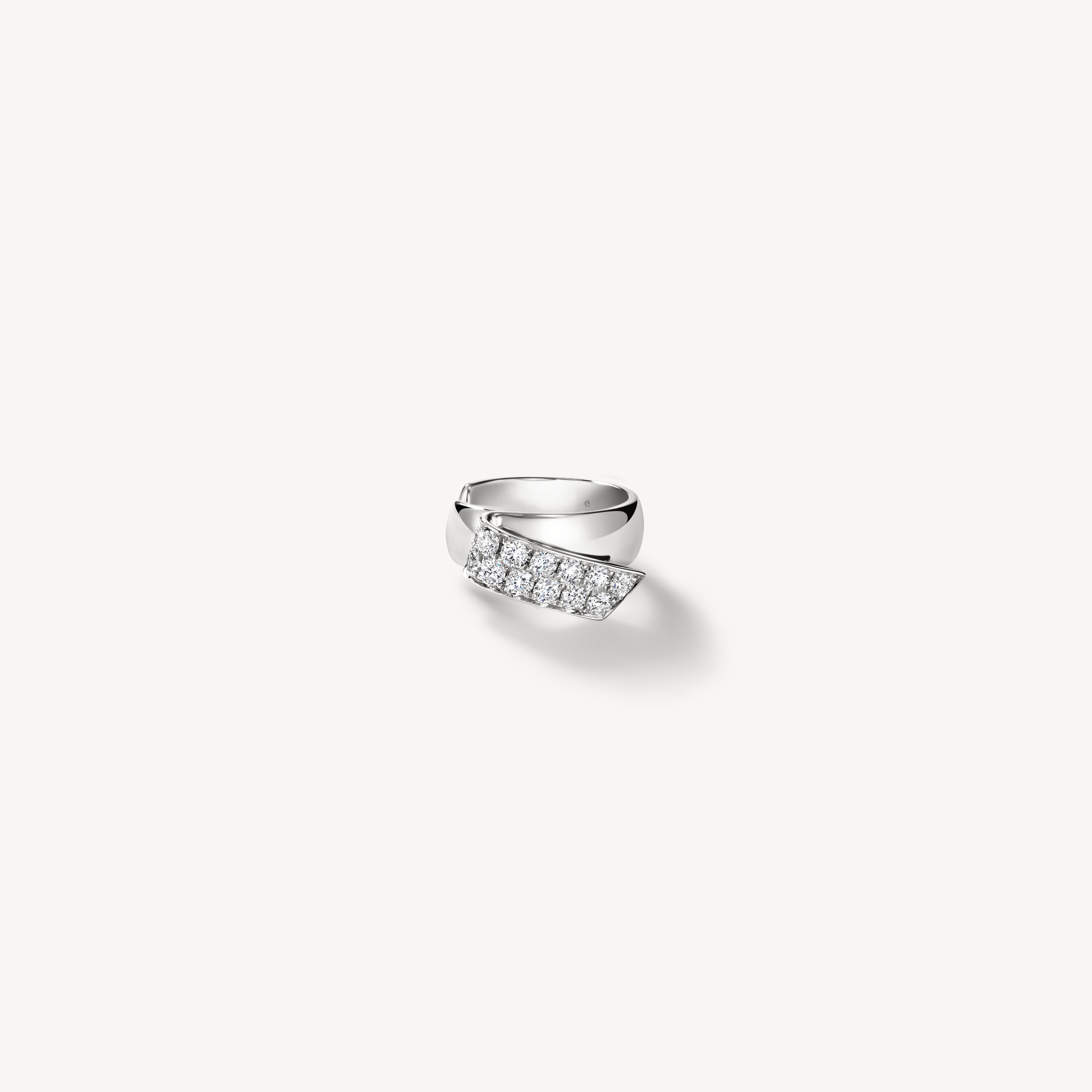 INSIDE/OUT Diamond Flip Ear Cuff, 18K White Gold, large