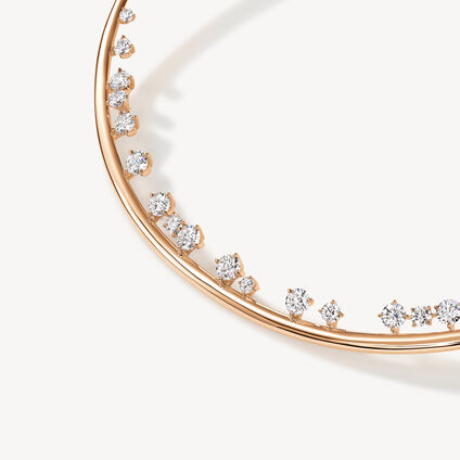 BARRE Floating Diamond Choker , 18K Rose Gold, large