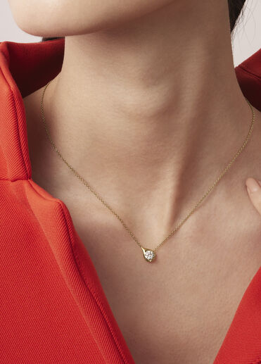 LU Droplet 鑽石項鍊, 18K 玫瑰金 LU Droplet 鑽石項鍊, 18K 玫瑰金, large