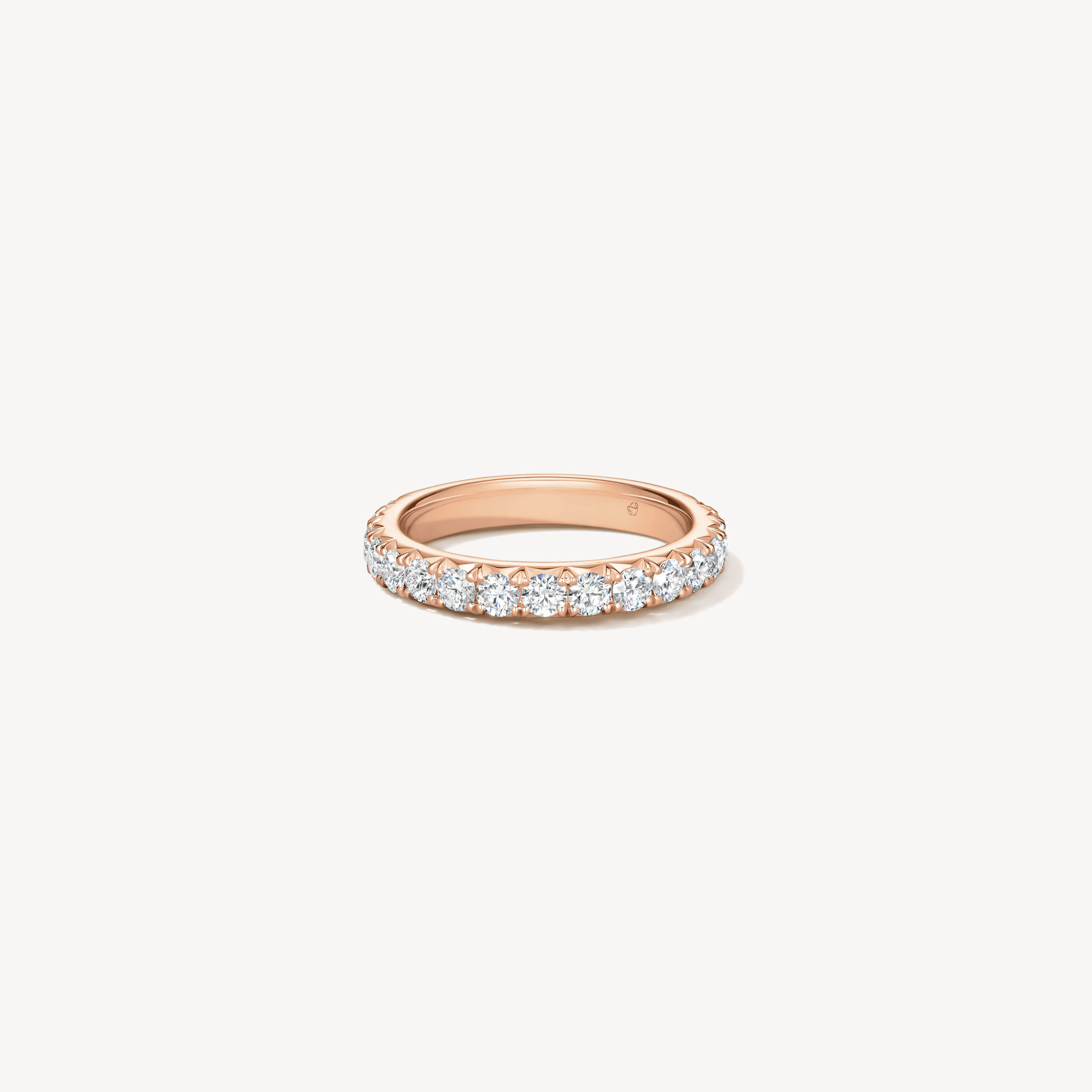 VELA French Cut Pav&eacute; Band
, 18K Rose Gold, large