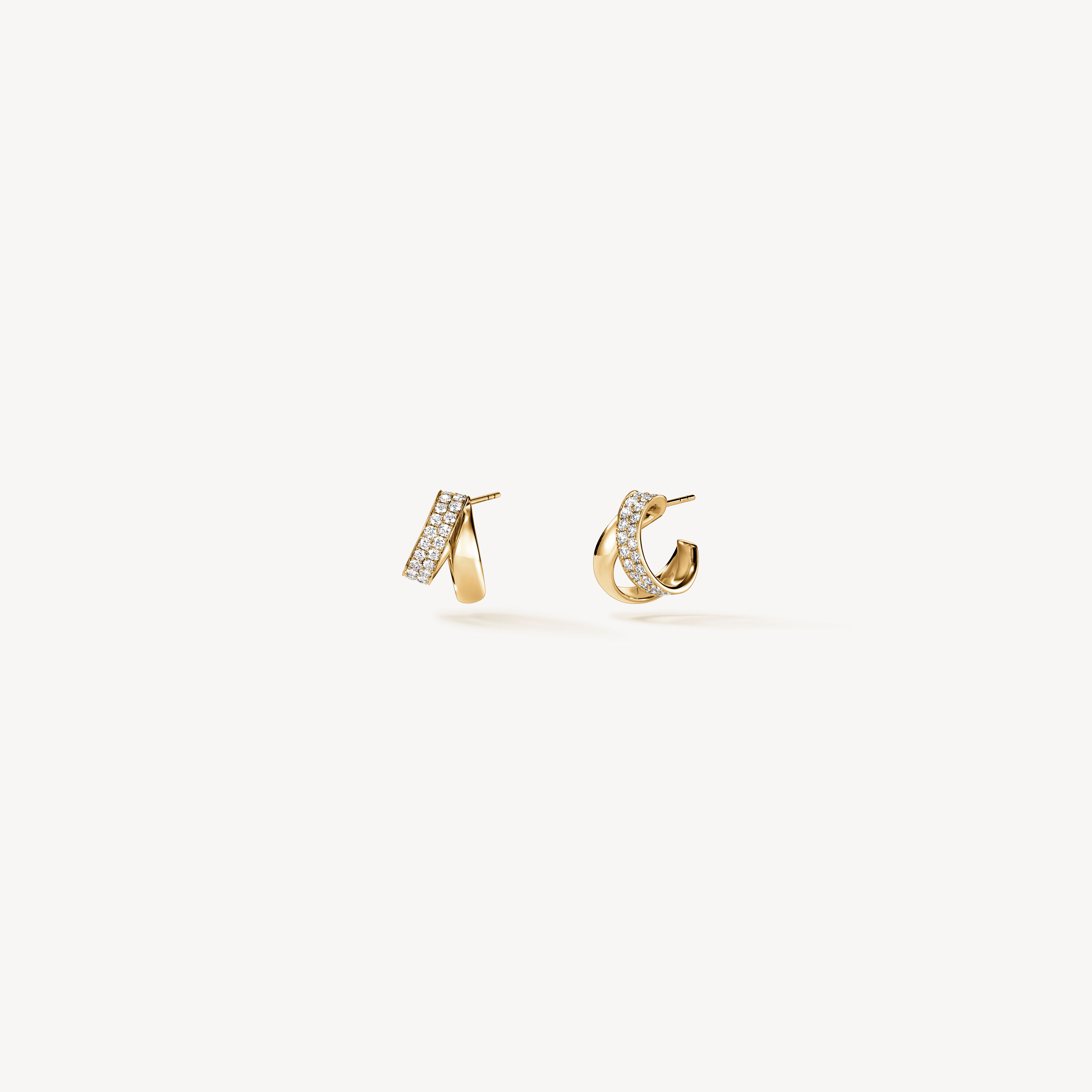 INSIDE/OUT Diamond Flip Earrings, 18K Yellow Gold, large