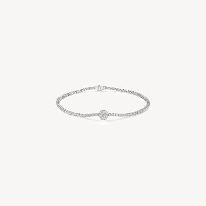 Tessa Diamond Bracelet, 18K White Gold, large