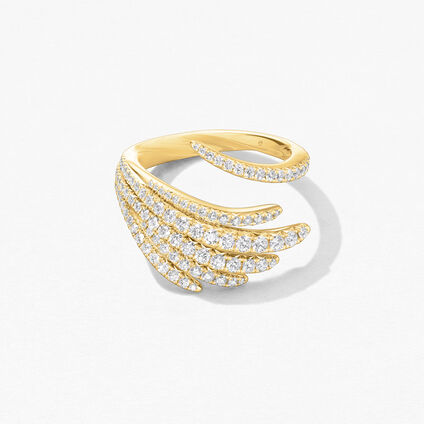 Vela Cocktail Ring, 18K Yellow Gold, large