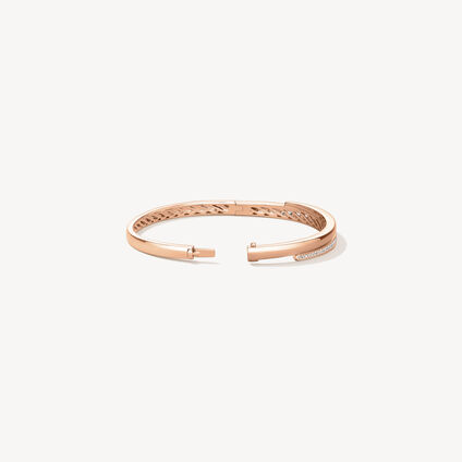 VELA Crossover Bangle, 18K Rose Gold, large