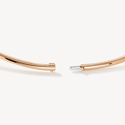 BARRE Floating Diamond Choker , 18K Rose Gold, large