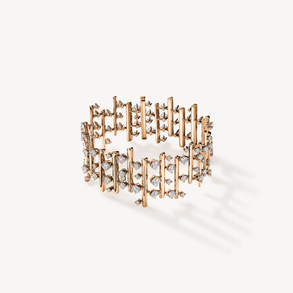 BARRE Multi-Row Large Bracelet, 18K Rose Gold, large