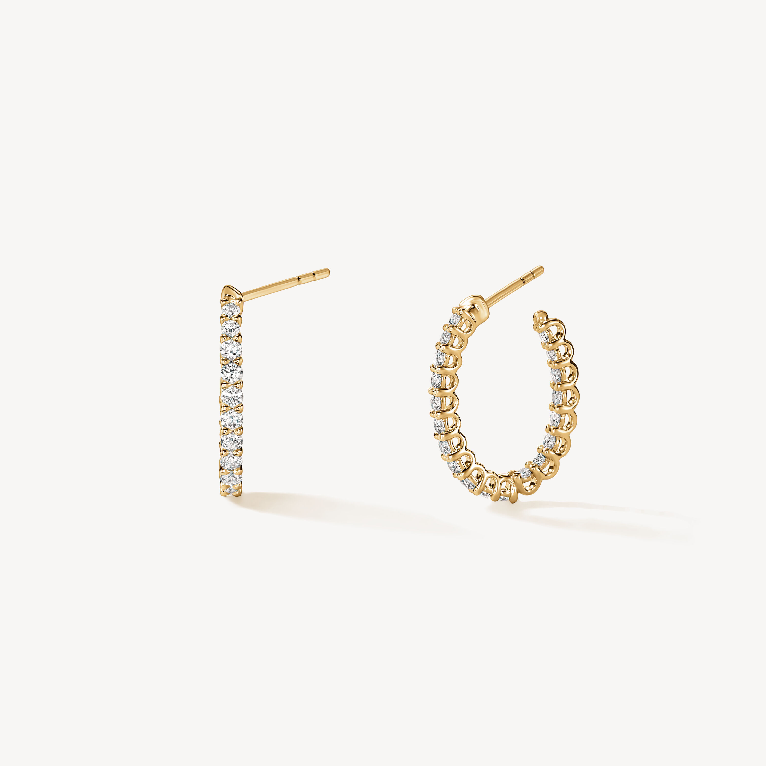 Signature Oval Hoop - Small, 18K Yellow Gold, large