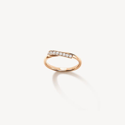 INSIDE/OUT Diamond Ring, 18K Rose Gold, large