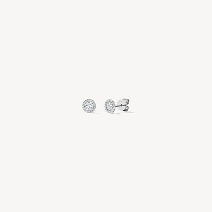 Joy Earrings, 18K White Gold, large