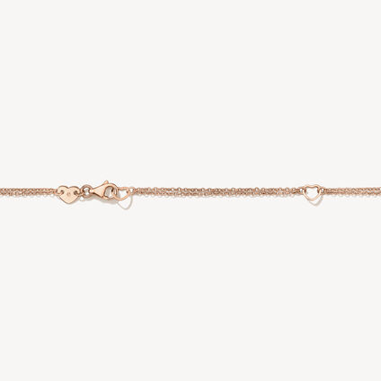 Lorelei Crescent Diamond Pendant Necklace, 18K Rose Gold, large