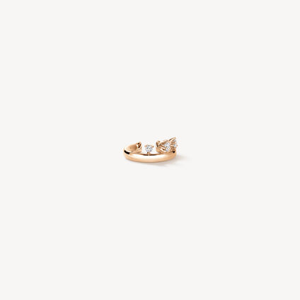 BARRE Floating Diamond Ear Cuff , 18K Rose Gold, large