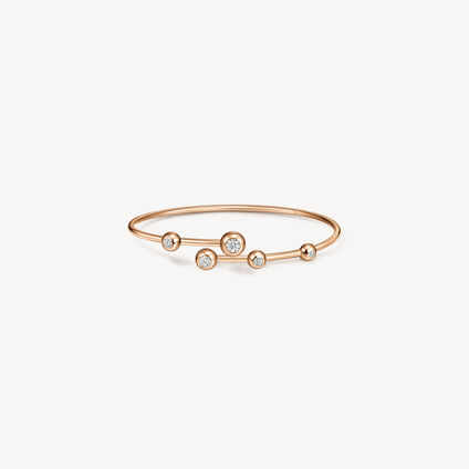 Dream Floating Flexi Bangle, 18K Rose Gold, large