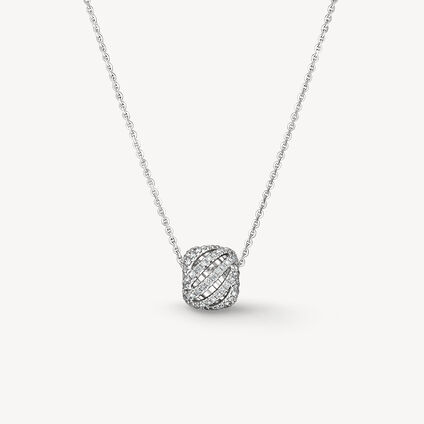 VELA Ethereal 鑽石項鍊, 18K 白金, large