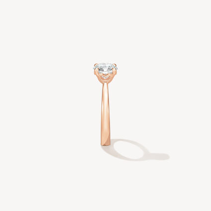 HOF Signature Solitaire Engagement Ring, 18K Rose Gold, large